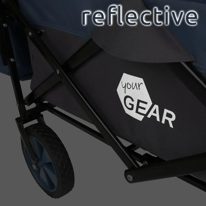 your GEAR Trolley Cirrus XL faltbarer Bollerwagen Ziehen & Schieben Dach Bremsen Kühltasche max 80kg