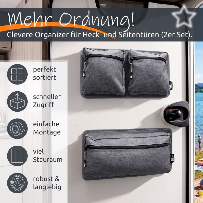 your GEAR Ivera 40x20 (2pcs) organizzatore per garage posteriore di camper e caravan