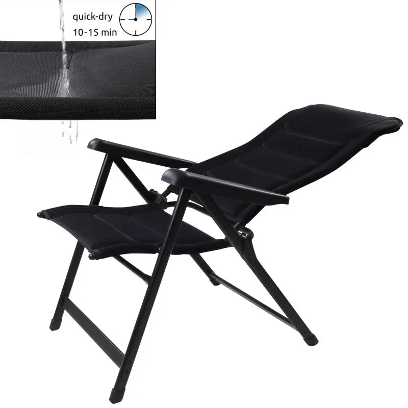 your GEAR high-back chair Sovana 3D - XXL garden chair, folding chair, 3D mesh, 6-way adjustable