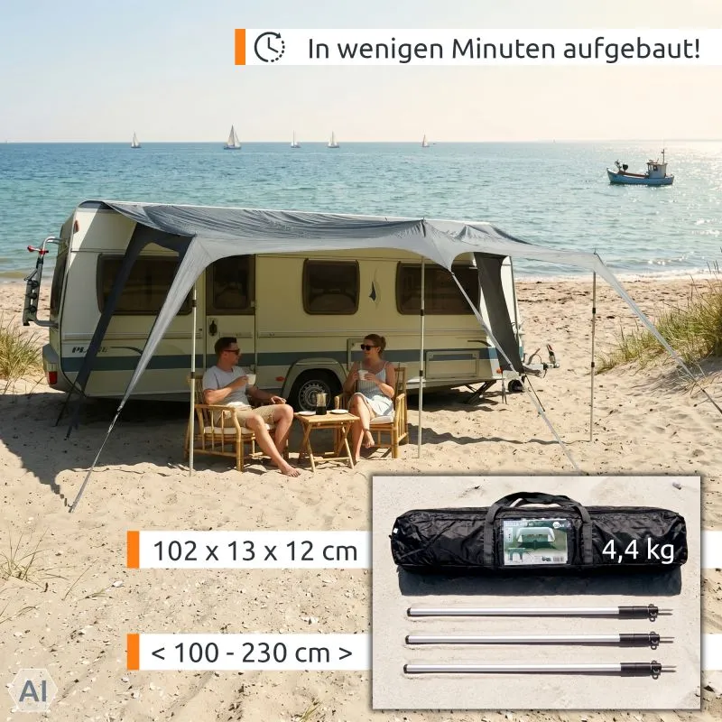 your GEAR Scilla PES 300 x 250 - Caravan Tarp Wohnwagen Sonnensegel Wohnmobil Sonnendach Vordach