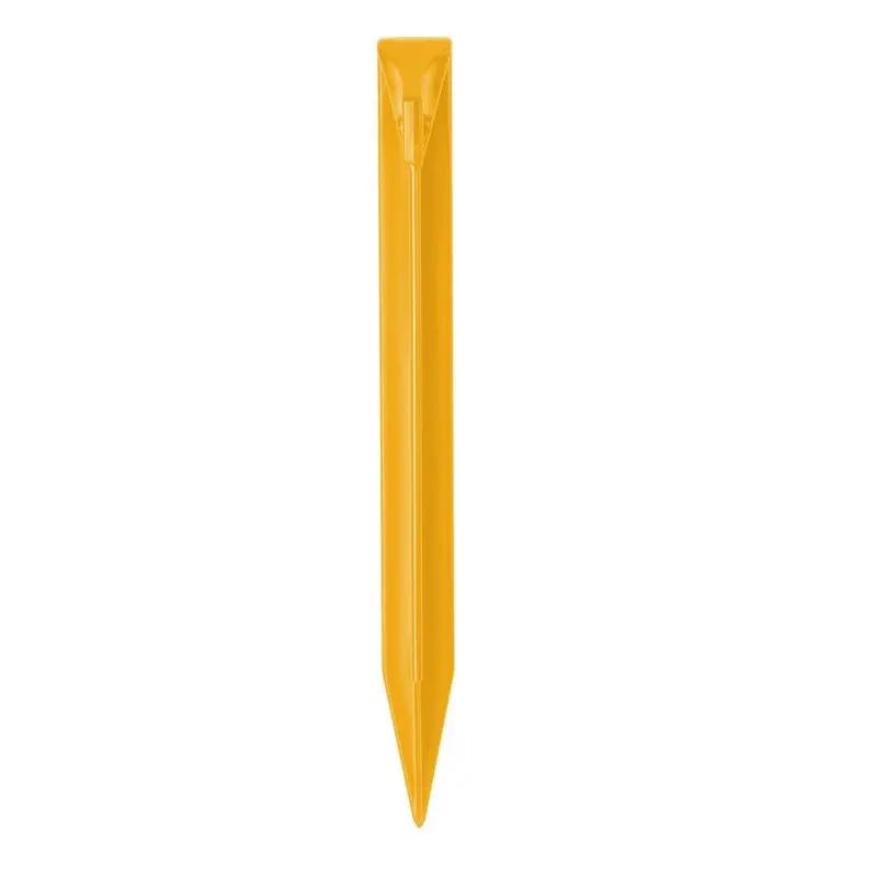 Hering de tente yourGEAR T22-ABS en plastique ABS jaune, profil en T, longueur 220 mm, pointe effilée pour une fixation solide au sol, accessoire camping robuste et léger.