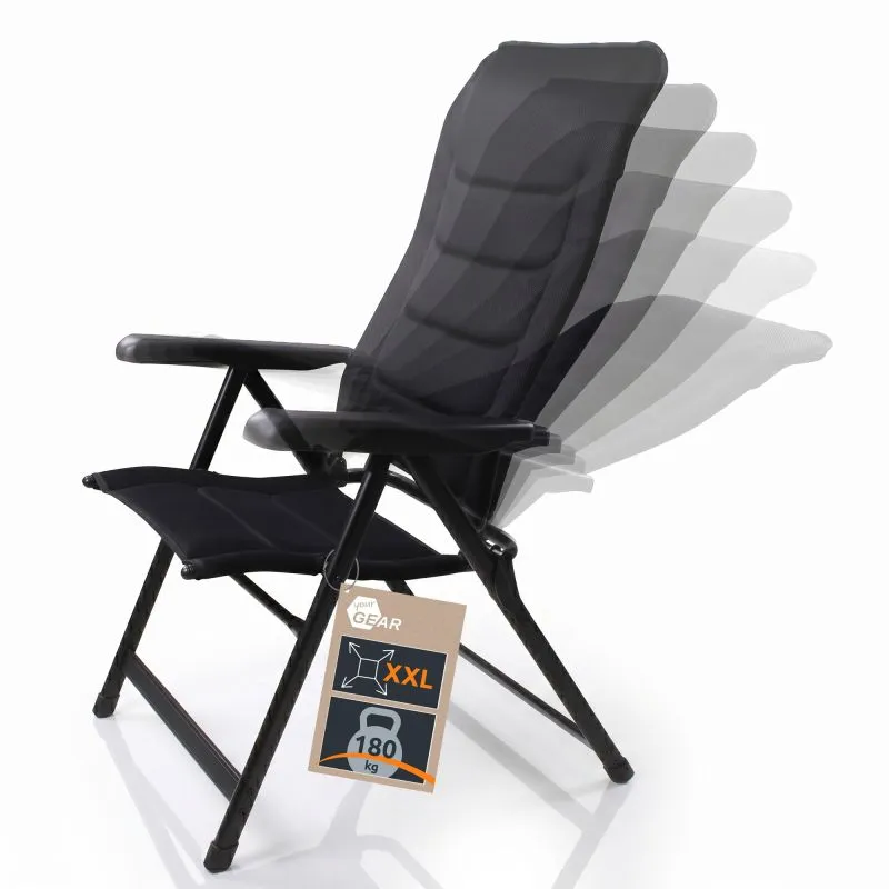 your GEAR high-back chair Sovana 3D - XXL garden chair, folding chair, 3D mesh, 6-way adjustable