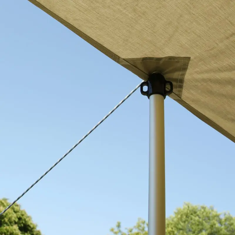 your GEAR Caravan Tarp TC 500 x 240 Wohnwagen Sonnendach inkl. Aufstellstangen Baumwoll-Sonnensegel