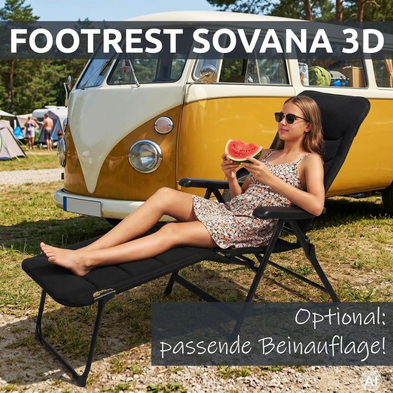 your GEAR Hochlehner Sovana 3D - XXL Gartenstuhl, Klappstuhl mit 3D Mesh-Bezug, 6-fach verstellbar
