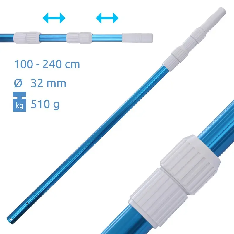 your GEAR Pool Reinigungsset PCS - 6-teiliges Set mit Stange, Kescher, Bürste & Bodensauger