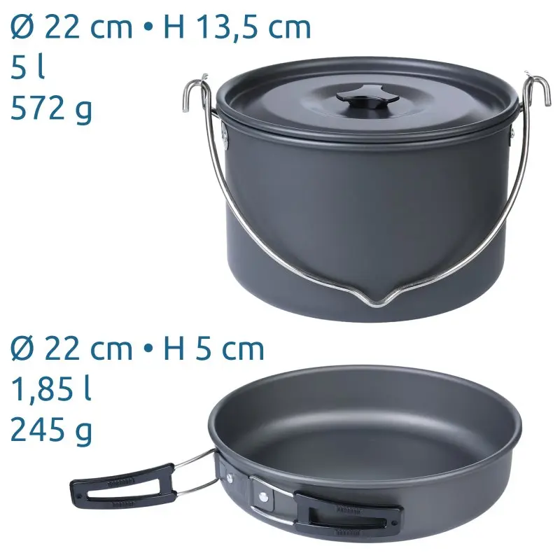 your GEAR Ranger Pot & Pan - Kochgeschirr mit Topf, Pfanne, Deckel - Erweiterung für Ranger V Set