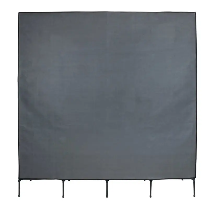 yourGEAR Kleiderschrank Grado Stoffschrank 167x45x175 cm, schwarz-grau, rechteckig, mit Stoffüberzug, sechs Standfüße, geschlossene Front, ideal zur staubgeschützten Aufbewahrung von Kleidung und Textilien.