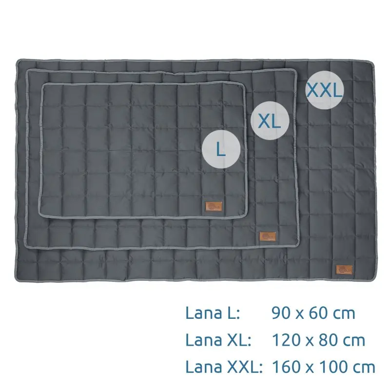your GEAR Lana Hundematte 120 x 80 cm - Hundedecke, Baumwolle, robust, waschbar, Indoor & Outdoor