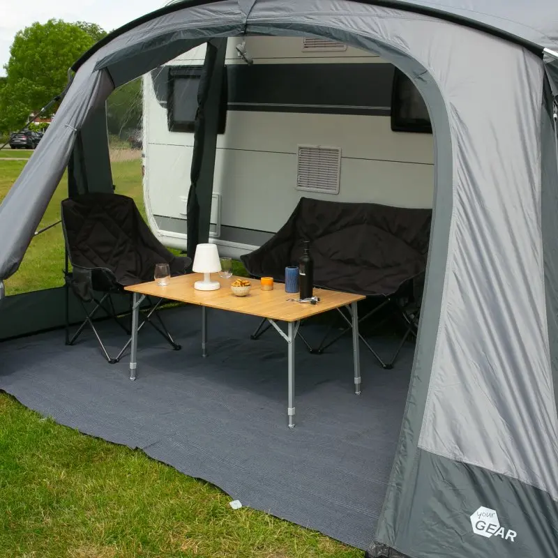 your GEAR Portofino XL - Bambus Campingtisch, Klapptisch, Bambustisch für 6 Personen