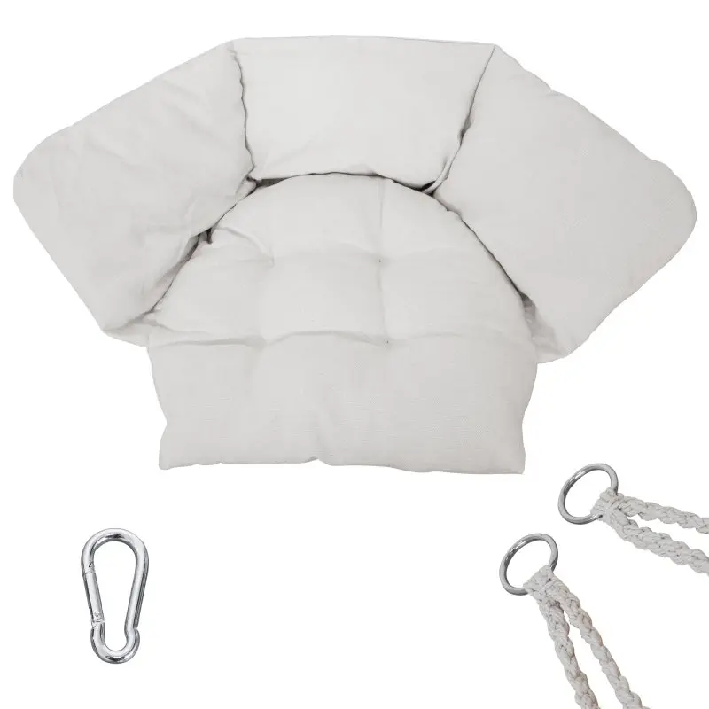 yourGEAR Boracay Sand - Hängesessel Sitz-Polster 240kg Hängeschaukel 360° Swing Chair Schwebe-Sessel