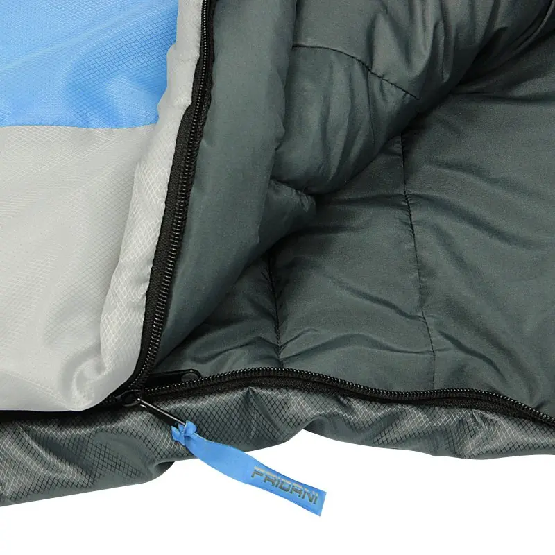 Fridani Kinderschlafsack PB 180x90cm XXL Deckenschlafsack -12°C Blau warm wasserabweisend waschbar