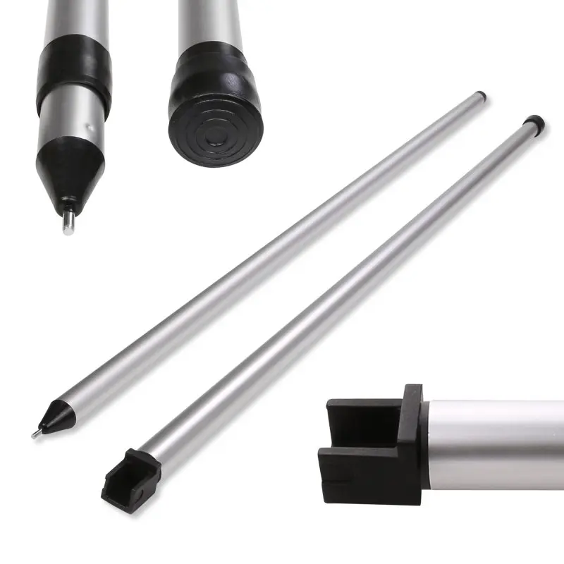Barra tensora your GEAR Rafter Pole FIA de aluminio, compatible con toldos Fiamma F45 F50 F55 F65 F70 F80, extremos de plástico negro, detalle de punta y base antideslizante, accesorio para caravanas.