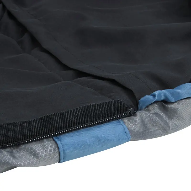 yourGEAR Schlafsack Ostria -3°C Deckenschlafsack 230x75cm Sommerschlafsack Blau Grau kleines Packmaß