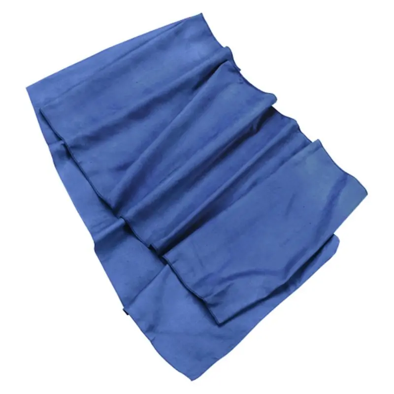 Blue Trekmates Travel 60x40 microfiber trekking towel, lightweight and quick-drying, shown unfolded. Ideal for camping, beach, or outdoor use; highly absorbent and antibacterial.