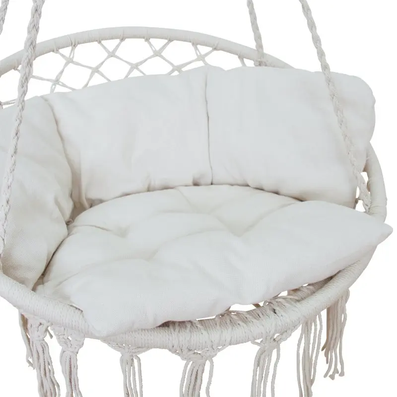 yourGEAR Boracay Sand - Hängesessel Sitz-Polster 240kg Hängeschaukel 360° Swing Chair Schwebe-Sessel
