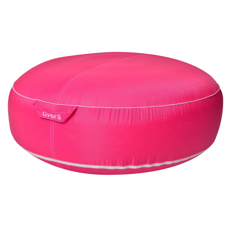 Avenli Pouf I Sitzkissen 98x38cm Sitzsack aufblasbar gewebeverstärkter Bezug wasserfest Outdoor pink