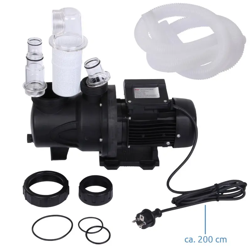 yourGEAR Sand-Filteranlage SFP 6813 L/h Sandfilter Pool-Pumpe 7 m³/h Schwimmbadpumpe + 6 Wege Ventil