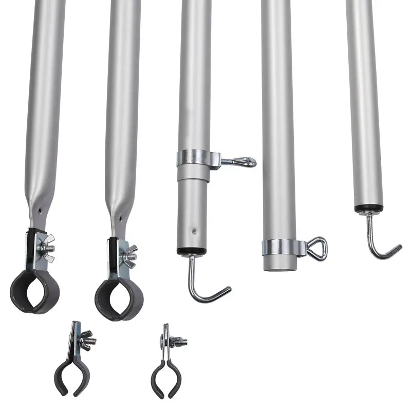 your GEAR Roof Pole Set - 2x teleskopierbare Dachhakenstangen, Aluminium Dachstange 230 - 325 cm