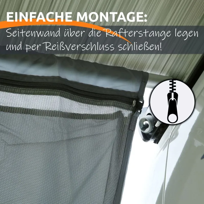 your GEAR Sun + Rain Blocker Side Walls 275cm – Sicht- & Sonnenschutz für Thule & Fiamma F80L