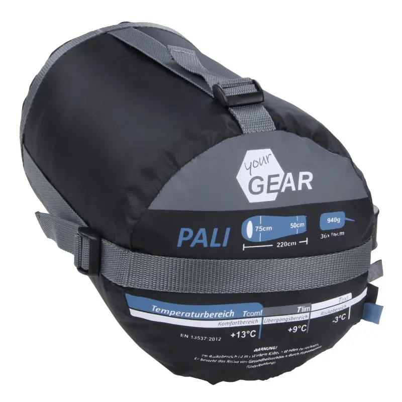 your GEAR Schlafsack Pali -3°C Mumienschlafsack 220x75 cm Sommerschlafsack leicht kleines Packmaß