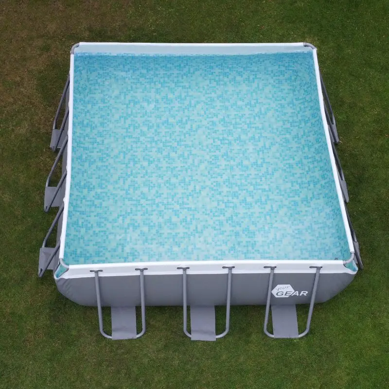 your GEAR Familien Pool 3x3x1m Stahlrahmenbecken Gartenpool Stahlrohrbecken Schwimmbad Planschbecken