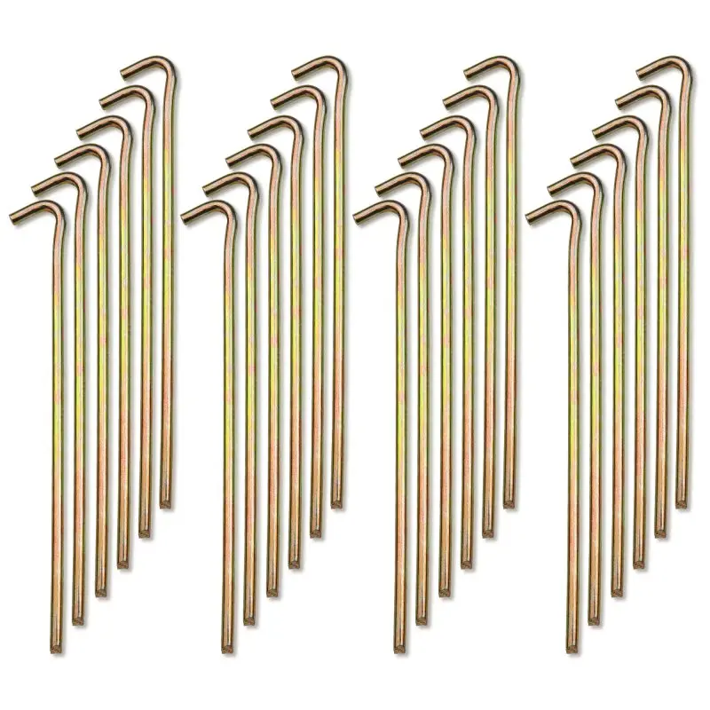 your GEAR 24 x Zelthering RS 300 - sehr stabile Ø 7 x 300mm Heringe aus Stahl, robustes Erdnagel Set
