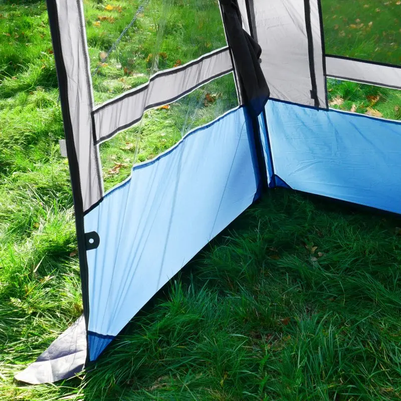 your GEAR Wohnwagenvorzelt Malibu 350 - Caravan Zelt, Reisevorzelt mit herausnehmbarer Vorderwand