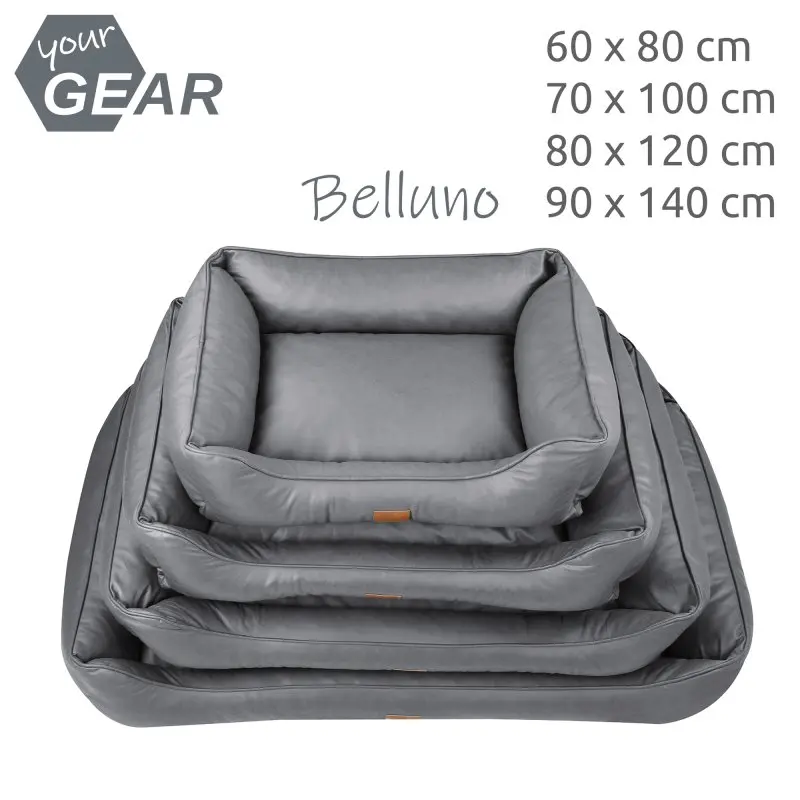 your GEAR Belluno 90x140 cm orthopädisches Hundebett, Hundekorb, waschbar & hygienisch