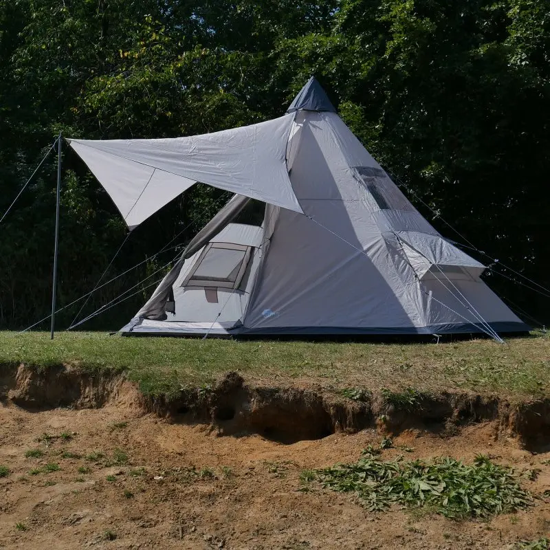 your GEAR Zelt Numana 400 Familienzelt 4 - 6 Personen Sonnensegel Bodenwanne Wasserdicht 5000 mm
