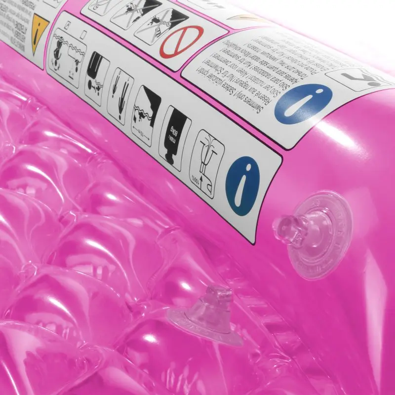 Jilong Wave Mat Pink 218x88cm Schwimmmatte Luftmatratze Strandmatte Poolliege Wasserliege