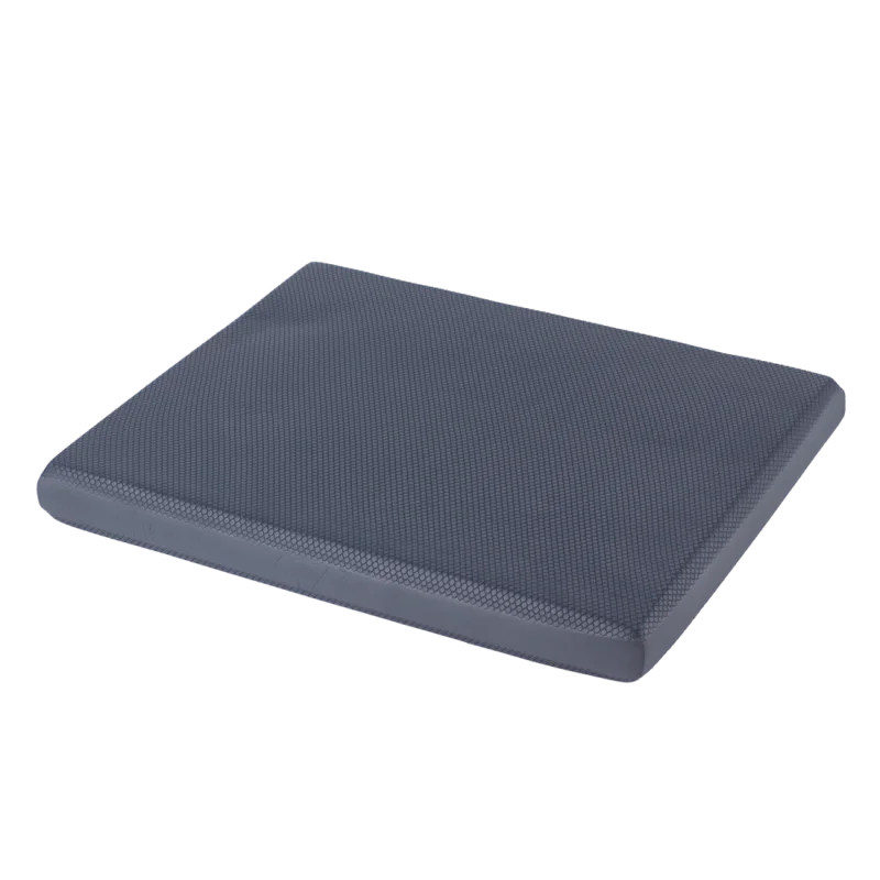 Cuscino equilibrio Spirit Balance-Block XL grigio, dimensioni 50x40x6 cm, superficie antiscivolo testurizzata, ideale per yoga, fitness e allenamento della stabilità, forma rettangolare e spessore uniforme.