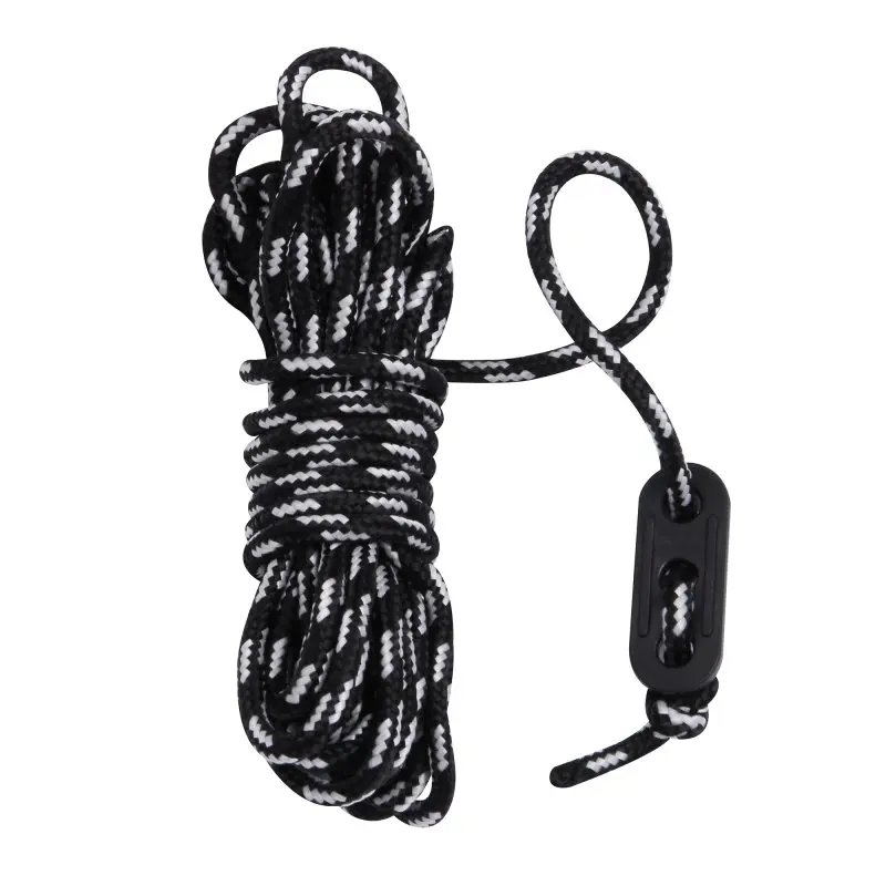 10T Zeltleine Night Cord Set 4 Stk. reflektierende Zeltschnur Abspannleine Zeltseil Ø 4mm Länge 4m