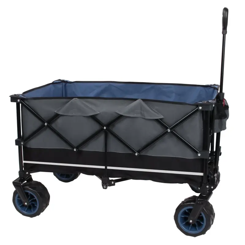 your GEAR faltbarer Bollerwagen Trolley XXL Outdoor Strandwagen 10cm Breitreifen 195l