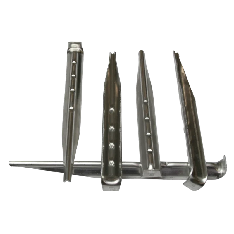 5 pezzi di picchetti da tenda 10T PEG IT VP-18DA in alluminio, profilo a V, lunghezza 180 mm, colore argento, ideali per terreni normali, robusti e leggeri, con superficie scanalata.