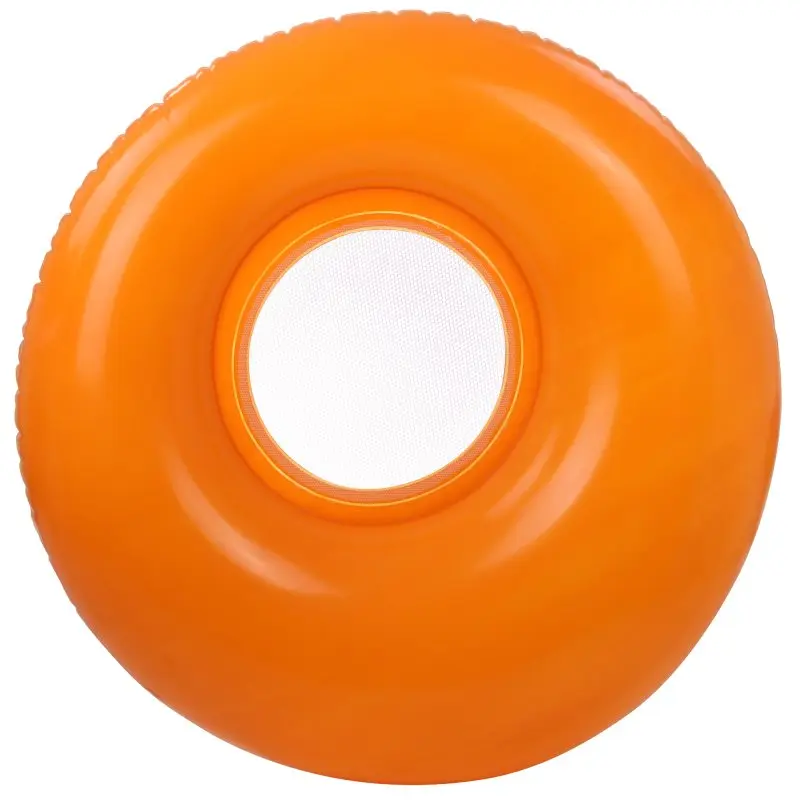 Jilong Pool Lounge Orange Ø 118cm Poolsessel Schwimmsitz Wassersessel Wasser-Sofa mit Getränkehalter
