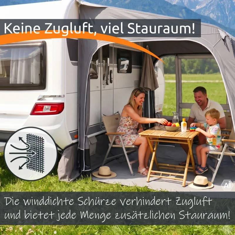 your GEAR Draftskirt - jupe de bas de caisse 650 x 60 cm caravane camping-car avec rangements
