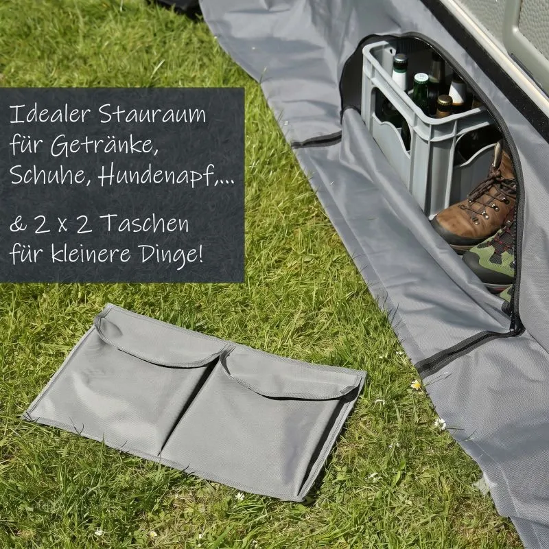 your GEAR Draftskirt - jupe de bas de caisse 650 x 60 cm caravane camping-car avec rangements