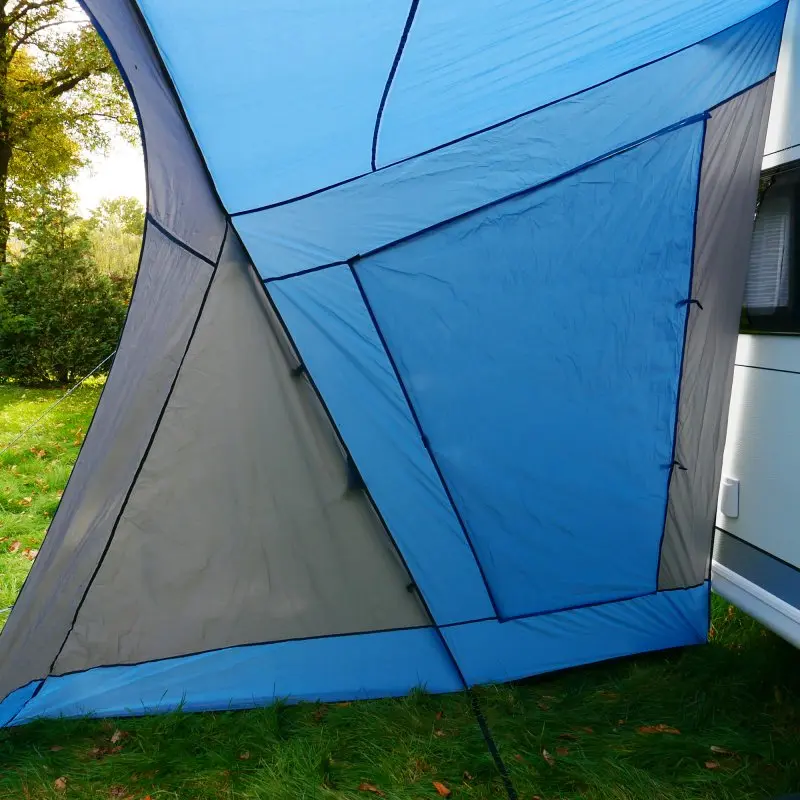 your GEAR Sharki 330 - Wohnwagen Sonnendach, Vorzelt mit Alugestänge und 2 großen Seitenfenstern