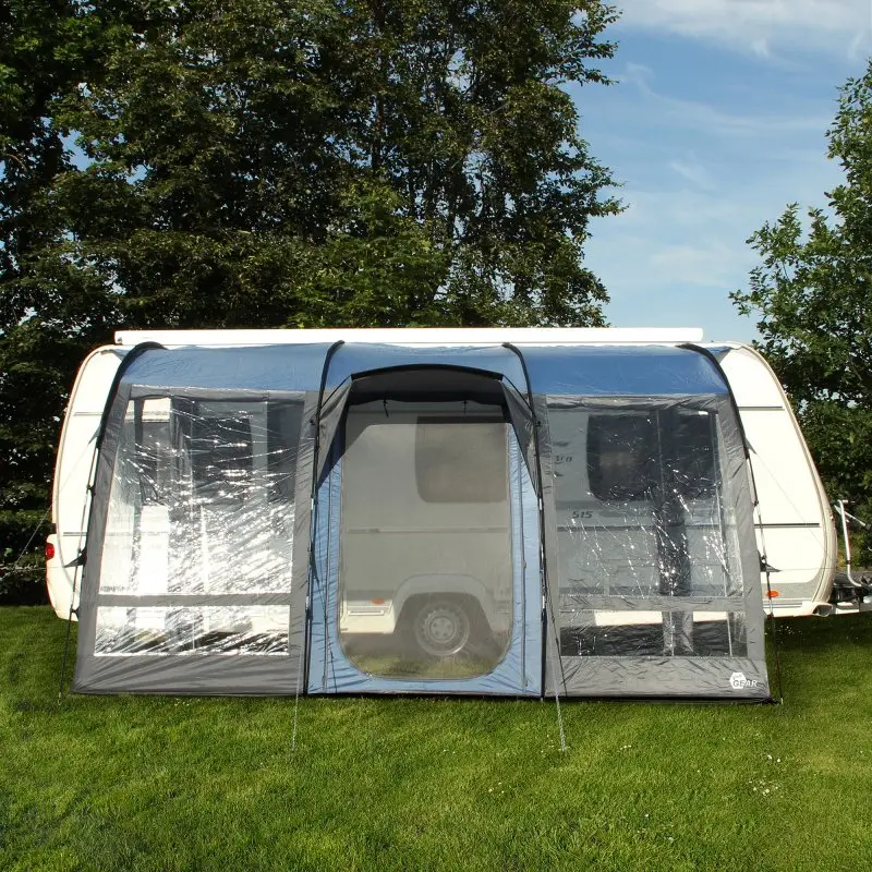 your GEAR Wohnwagenvorzelt Verona 390 Teilvorzelt Caravan Zelt wasserdicht 5000mm