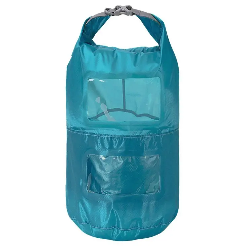 Trekmates Packsack 10L Seesack 2 Packfächer Packbeutel mit Sichtfenster Dry Bag 