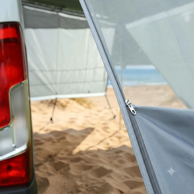 your GEAR Sun + Rain Blocker Side Walls 275cm – Sicht- & Sonnenschutz für Thule & Fiamma F80L