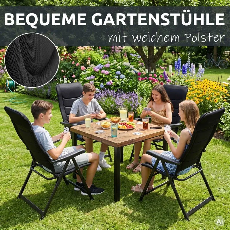 your GEAR high-back chair Sovana 3D - XXL garden chair, folding chair, 3D mesh, 6-way adjustable