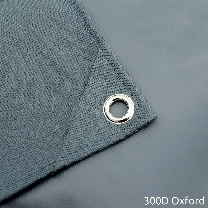 Coppia copriruote grigio scuro yourGEAR in tessuto 300D Oxford con occhiello metallico rinforzato e cuciture a doppio bordo, protezione UV per pneumatici 16/17" caravan e camper.