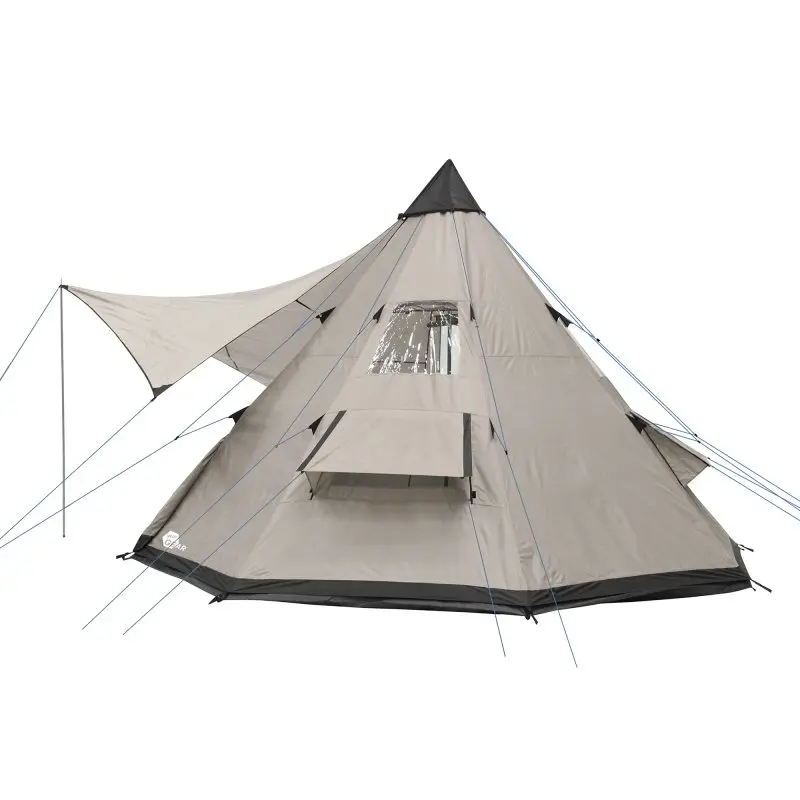 your GEAR Zelt Numana 400 Familienzelt 4 - 6 Personen Sonnensegel Bodenwanne Wasserdicht 5000 mm