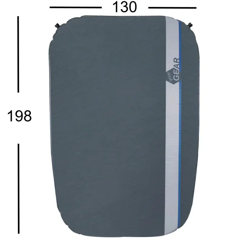 your GEAR ISO Duo Max selbstaufblasbare 2 Mann Isomatte 198x130x7cm Doppel-Thermomatte