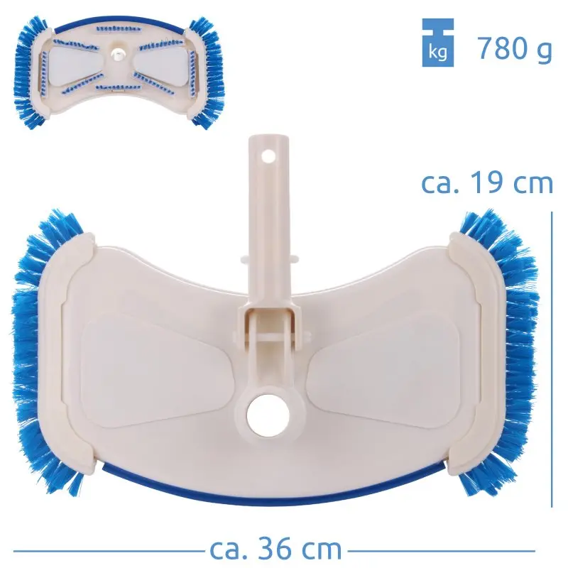 your GEAR Pool Reinigungsset PCS - 6-teiliges Set mit Stange, Kescher, Bürste & Bodensauger