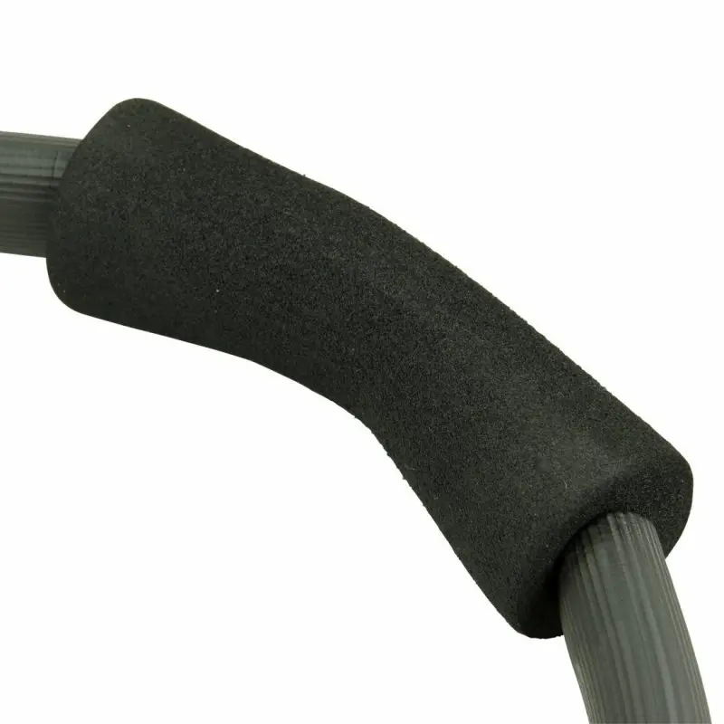 Close-up of the Carnegie Pilates Ring with a textured black foam grip, showing the durable resistance ring ideal for yoga, pilates, and core training at home or in the gym. Fitness accessory by Carnegie Fitness.