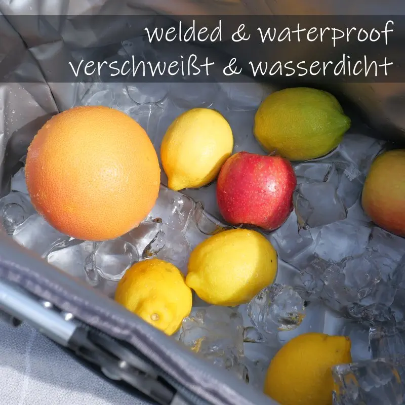 your GEAR Kühlkorb Scivu - isolierter Einkaufskorb, 29 Liter Picknickkorb, Kühltasche