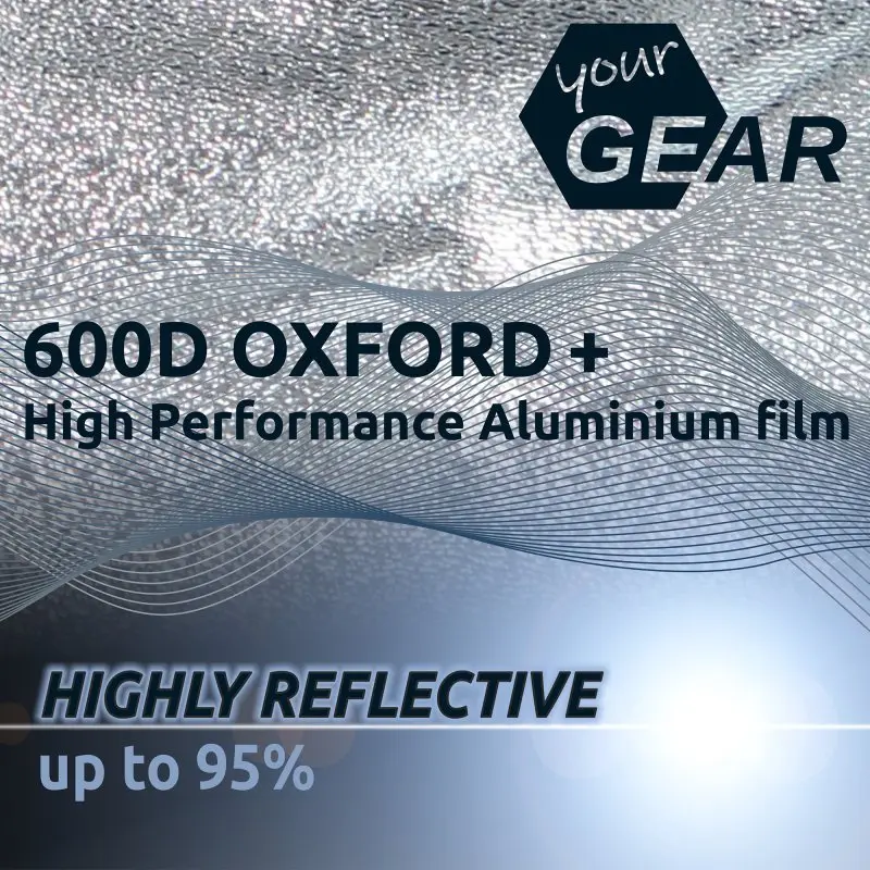 yourGEAR Growzelt Plantsville aus 600D Oxford-Gewebe mit hochreflektierender Aluminiumfolie, reflektiert bis zu 95 %, ideal für Indoor-Pflanzenzucht und Gewächshaus, Abmessungen 120x60x180 cm.