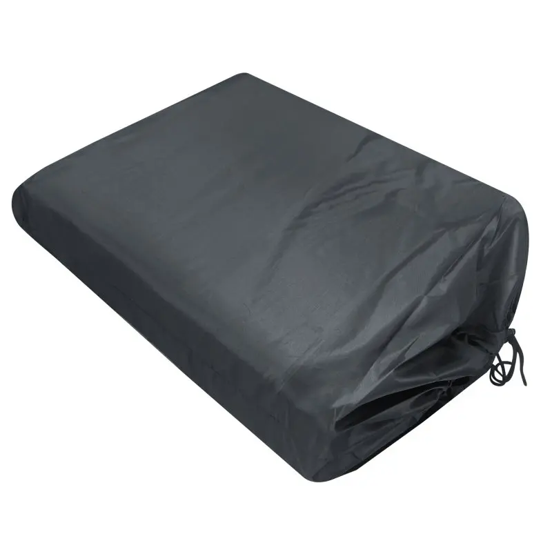 Tapis de sol extérieur your GEAR 300 x 600 cm, roulé et rangé dans un sac noir, idéal pour caravane ou camping, tissu à mailles larges, aéré, résistant à l’eau, pratique pour transporter et stocker.